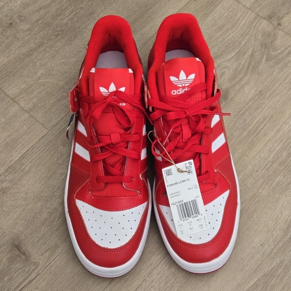 NWT Adidas Originals Men\'s Forum Low Basketball Sneaker Red Cloud White Size 12 main image 13